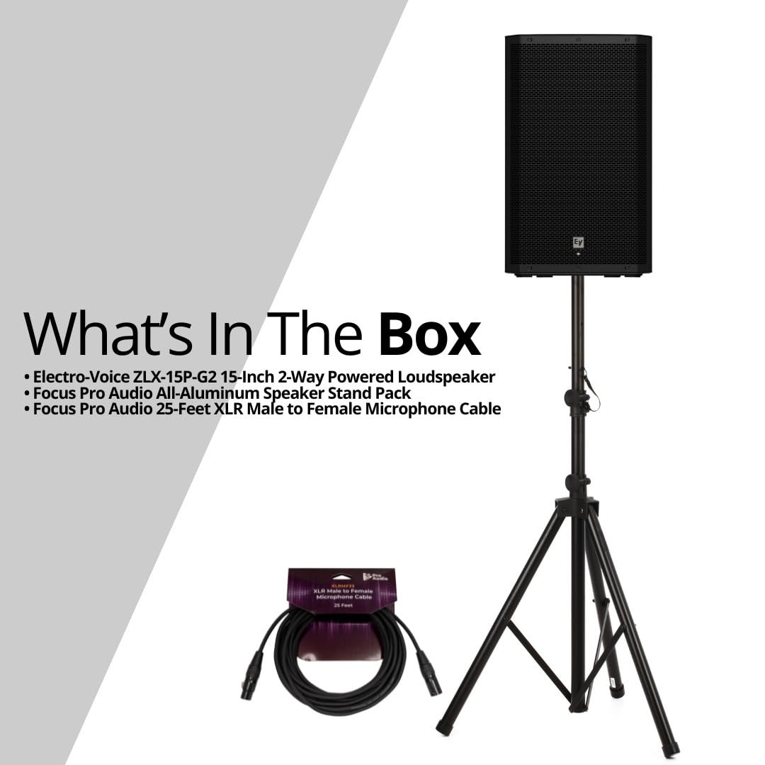 Electro-Voice ZLX 15P パワードスピーカー Amazon.com: Electro-Voice ZLX-15P-G2 1000W 15-inch Powered